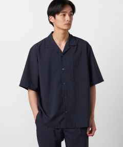 COMME CA ISM / コムサイズム シャツ・ブラウス | 【吸水速乾】リネンライクポリエステル オープンカラー半袖シャツ