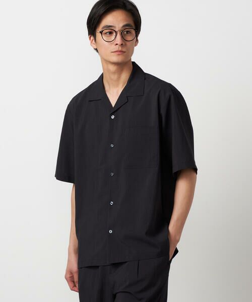 COMME CA ISM / コムサイズム シャツ・ブラウス | 【吸水速乾】リネンライクポリエステル オープンカラー半袖シャツ | 詳細4