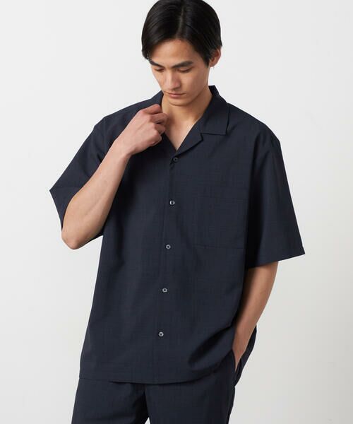 COMME CA ISM / コムサイズム シャツ・ブラウス | 【吸水速乾】リネンライクポリエステル オープンカラー半袖シャツ | 詳細9