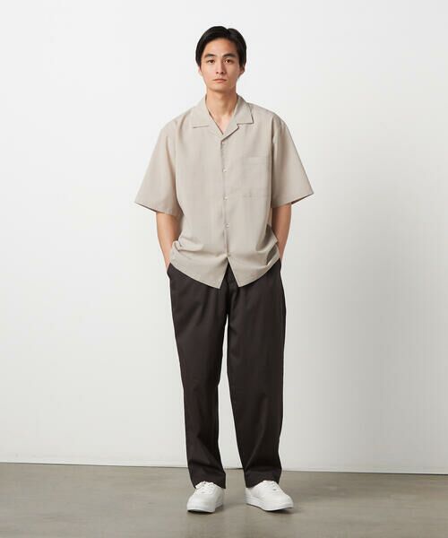COMME CA ISM / コムサイズム シャツ・ブラウス | 【吸水速乾】リネンライクポリエステル オープンカラー半袖シャツ | 詳細12