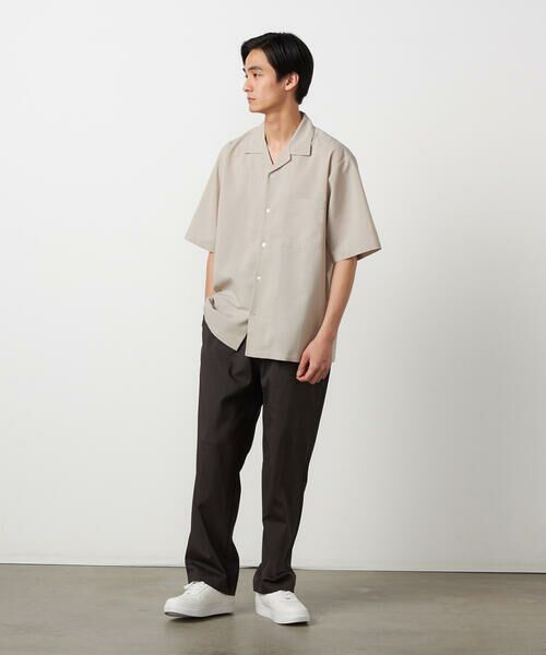 COMME CA ISM / コムサイズム シャツ・ブラウス | 【吸水速乾】リネンライクポリエステル オープンカラー半袖シャツ | 詳細13