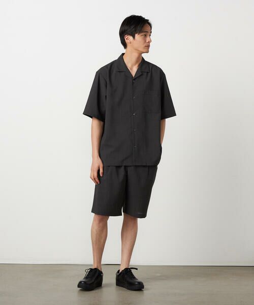 COMME CA ISM / コムサイズム シャツ・ブラウス | 【吸水速乾】リネンライクポリエステル オープンカラー半袖シャツ | 詳細18