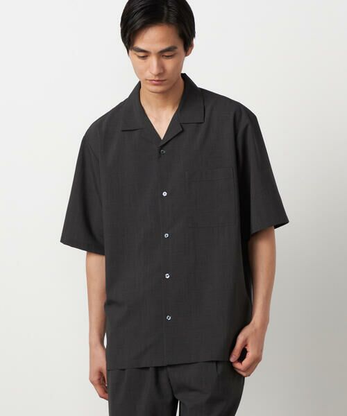 COMME CA ISM / コムサイズム シャツ・ブラウス | 【吸水速乾】リネンライクポリエステル オープンカラー半袖シャツ | 詳細19