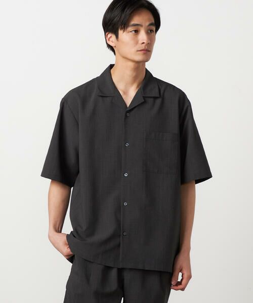 COMME CA ISM / コムサイズム シャツ・ブラウス | 【吸水速乾】リネンライクポリエステル オープンカラー半袖シャツ | 詳細20