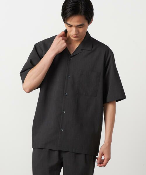 COMME CA ISM / コムサイズム シャツ・ブラウス | 【吸水速乾】リネンライクポリエステル オープンカラー半袖シャツ | 詳細21