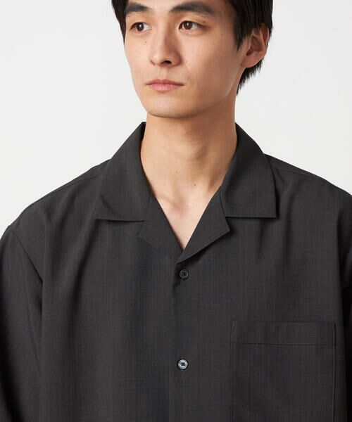 COMME CA ISM / コムサイズム シャツ・ブラウス | 【吸水速乾】リネンライクポリエステル オープンカラー半袖シャツ | 詳細25