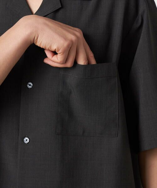 COMME CA ISM / コムサイズム シャツ・ブラウス | 【吸水速乾】リネンライクポリエステル オープンカラー半袖シャツ | 詳細26