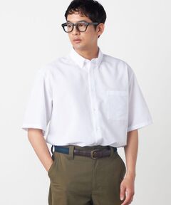COMME CA ISM / コムサイズム シャツ・ブラウス | 【吸水速乾】ポリエステル シアサッカー 半袖ボタンダウンシャツ