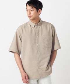 COMME CA ISM / コムサイズム シャツ・ブラウス | 【吸水速乾】ポリエステル シアサッカー 半袖ボタンダウンシャツ