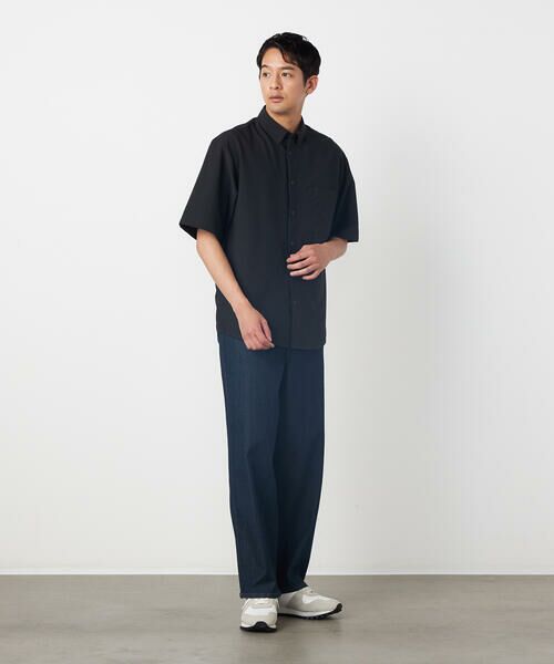 COMME CA ISM / コムサイズム シャツ・ブラウス | 【吸水速乾】ポリエステル シアサッカー 半袖ボタンダウンシャツ | 詳細6