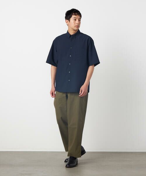 COMME CA ISM / コムサイズム シャツ・ブラウス | 【吸水速乾】ポリエステル シアサッカー 半袖ボタンダウンシャツ | 詳細9