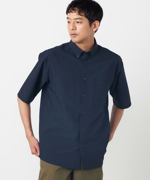 COMME CA ISM / コムサイズム シャツ・ブラウス | 【吸水速乾】ポリエステル シアサッカー 半袖ボタンダウンシャツ | 詳細11