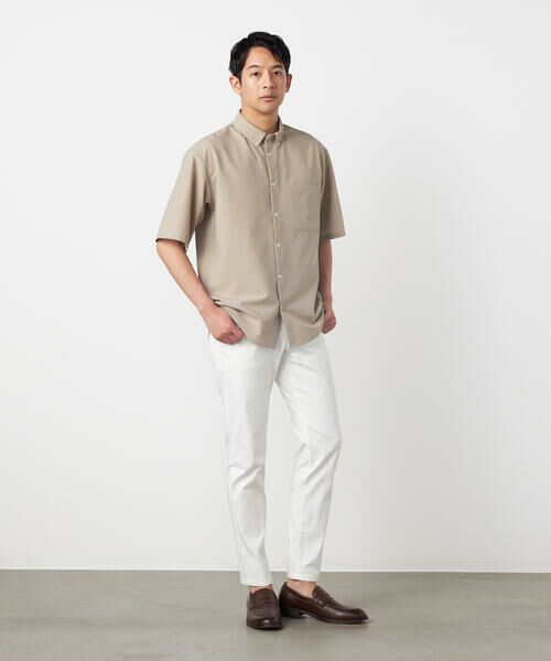 COMME CA ISM / コムサイズム シャツ・ブラウス | 【吸水速乾】ポリエステル シアサッカー 半袖ボタンダウンシャツ | 詳細23