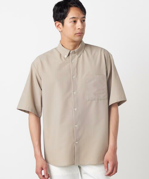 COMME CA ISM / コムサイズム シャツ・ブラウス | 【吸水速乾】ポリエステル シアサッカー 半袖ボタンダウンシャツ | 詳細24