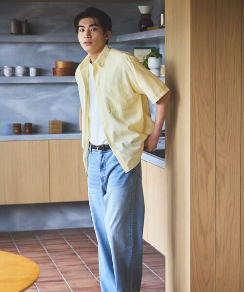 COMME CA ISM / コムサイズム デニムパンツ | 8.5OZ デニム ワイドテーパードパンツ | 詳細5