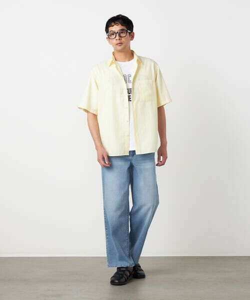 COMME CA ISM / コムサイズム デニムパンツ | 8.5OZ デニム ワイドテーパードパンツ | 詳細7