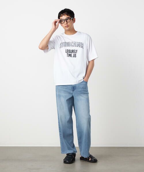 COMME CA ISM / コムサイズム デニムパンツ | 8.5OZ デニム ワイドテーパードパンツ | 詳細8