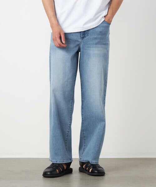 COMME CA ISM / コムサイズム デニムパンツ | 8.5OZ デニム ワイドテーパードパンツ | 詳細9