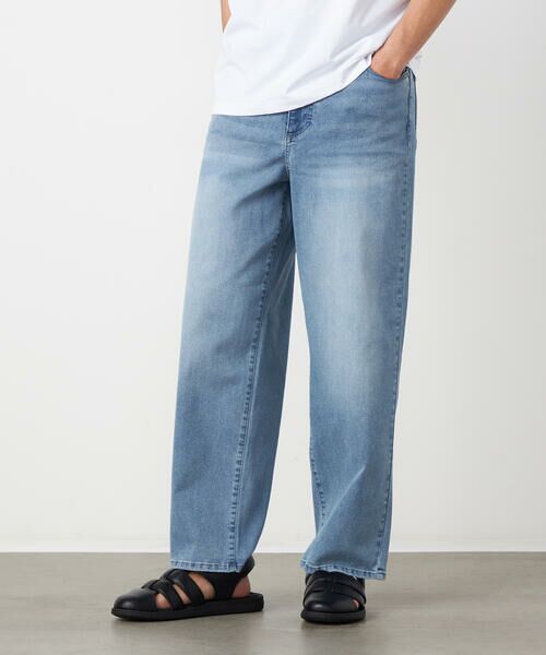 COMME CA ISM / コムサイズム デニムパンツ | 8.5OZ デニム ワイドテーパードパンツ | 詳細10