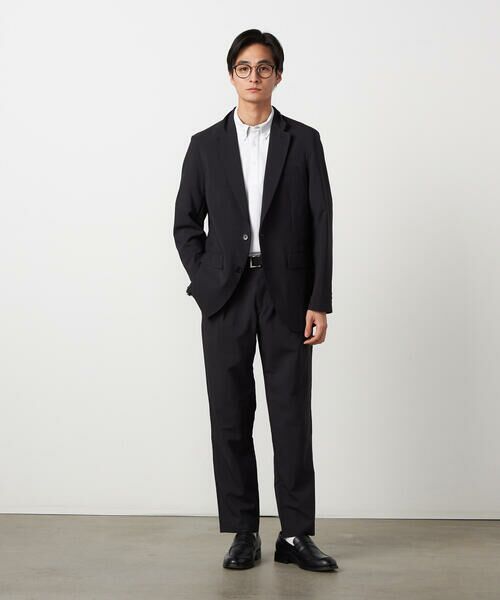 COMME CA ISM / コムサイズム スラックス・ドレスパンツ | 【セットアップ対応】【ウォッシャブル】リネンライクポリエステル テーパードパンツ | 詳細2