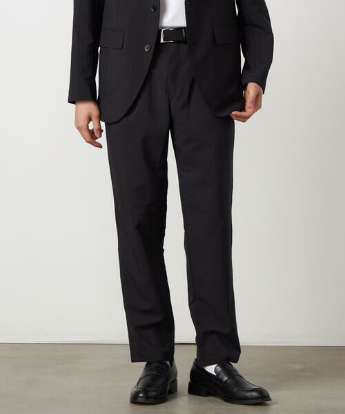 COMME CA ISM / コムサイズム スラックス・ドレスパンツ | 【セットアップ対応】【ウォッシャブル】リネンライクポリエステル テーパードパンツ | 詳細4