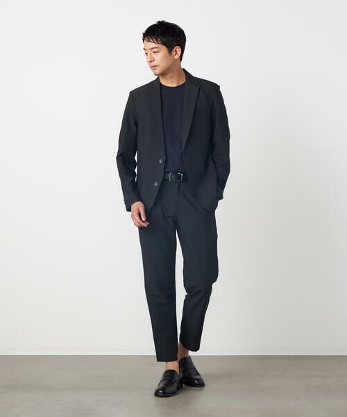 COMME CA ISM / コムサイズム スラックス・ドレスパンツ | 【セットアップ対応】【ウォッシャブル】ポリエステル シアサッカー テーパードパンツ | 詳細2