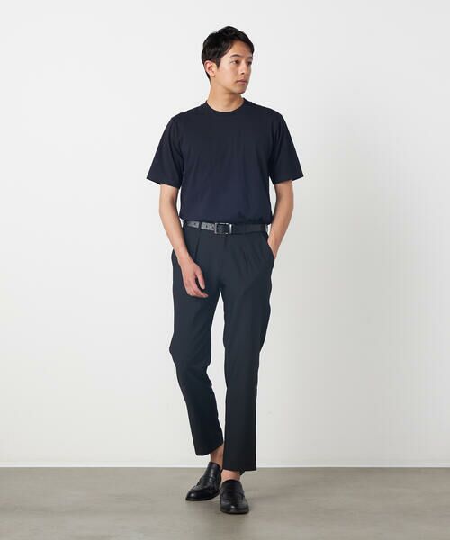COMME CA ISM / コムサイズム スラックス・ドレスパンツ | 【セットアップ対応】【ウォッシャブル】ポリエステル シアサッカー テーパードパンツ | 詳細3