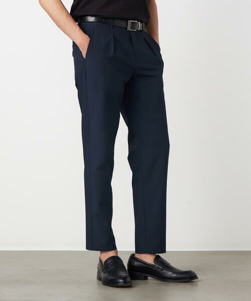 COMME CA ISM / コムサイズム スラックス・ドレスパンツ | 【セットアップ対応】【ウォッシャブル】ポリエステル シアサッカー テーパードパンツ | 詳細11