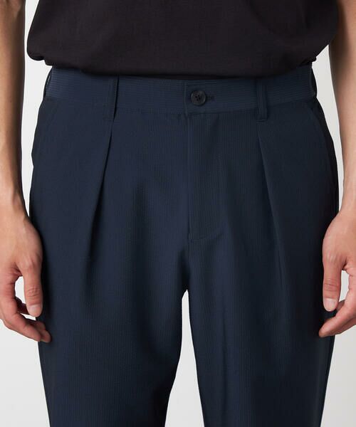 COMME CA ISM / コムサイズム スラックス・ドレスパンツ | 【セットアップ対応】【ウォッシャブル】ポリエステル シアサッカー テーパードパンツ | 詳細15