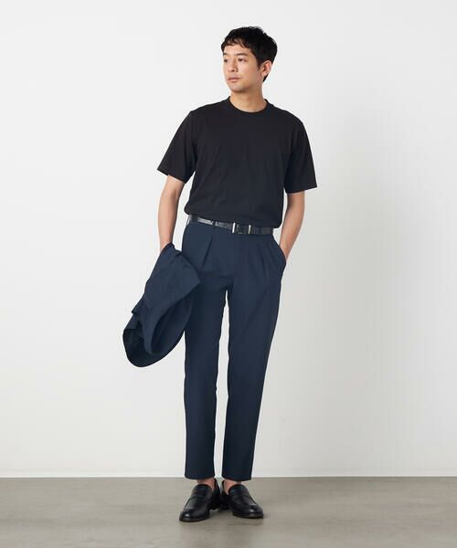 COMME CA ISM / コムサイズム スラックス・ドレスパンツ | 【セットアップ対応】【ウォッシャブル】ポリエステル シアサッカー テーパードパンツ | 詳細7