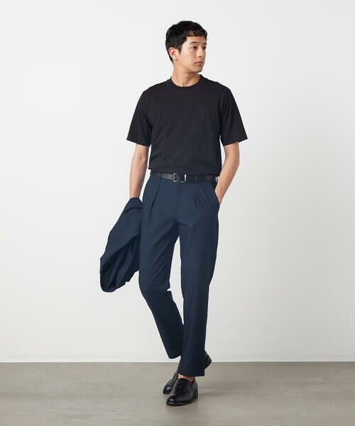 COMME CA ISM / コムサイズム スラックス・ドレスパンツ | 【セットアップ対応】【ウォッシャブル】ポリエステル シアサッカー テーパードパンツ | 詳細8