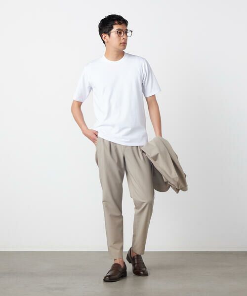COMME CA ISM / コムサイズム スラックス・ドレスパンツ | 【セットアップ対応】【ウォッシャブル】ポリエステル シアサッカー テーパードパンツ | 詳細24