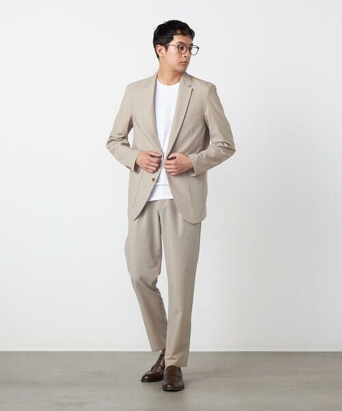 COMME CA ISM / コムサイズム スラックス・ドレスパンツ | 【セットアップ対応】【ウォッシャブル】ポリエステル シアサッカー テーパードパンツ | 詳細25