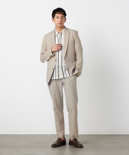 COMME CA ISM / コムサイズム スラックス・ドレスパンツ | 【セットアップ対応】【ウォッシャブル】ポリエステル シアサッカー テーパードパンツ | 詳細26