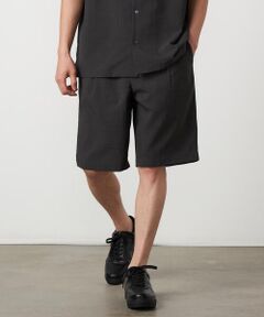 COMME CA ISM / コムサイズム ショート・ハーフ・半端丈パンツ | 【吸水速乾】リネンライクポリエステル ショートパンツ