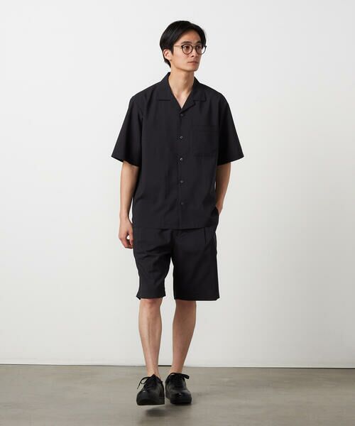 COMME CA ISM / コムサイズム ショート・ハーフ・半端丈パンツ | 【吸水速乾】リネンライクポリエステル ショートパンツ | 詳細1