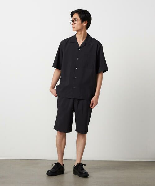 COMME CA ISM / コムサイズム ショート・ハーフ・半端丈パンツ | 【吸水速乾】リネンライクポリエステル ショートパンツ | 詳細2