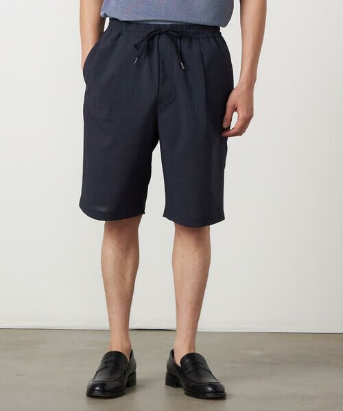 COMME CA ISM / コムサイズム ショート・ハーフ・半端丈パンツ | 【吸水速乾】リネンライクポリエステル ショートパンツ | 詳細8