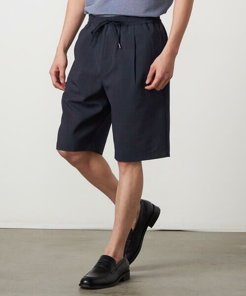 COMME CA ISM / コムサイズム ショート・ハーフ・半端丈パンツ | 【吸水速乾】リネンライクポリエステル ショートパンツ | 詳細9