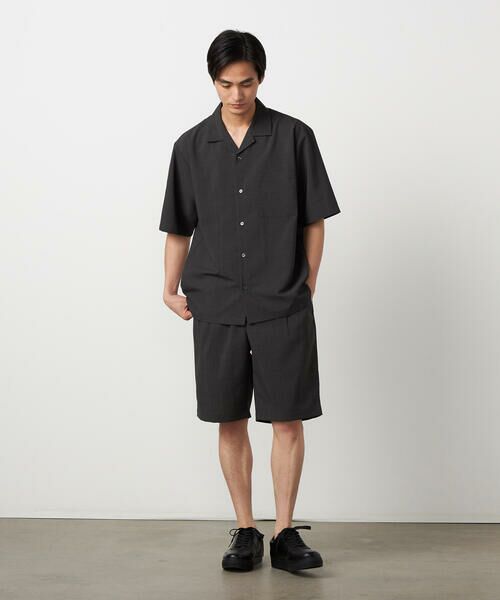 COMME CA ISM / コムサイズム ショート・ハーフ・半端丈パンツ | 【吸水速乾】リネンライクポリエステル ショートパンツ | 詳細12