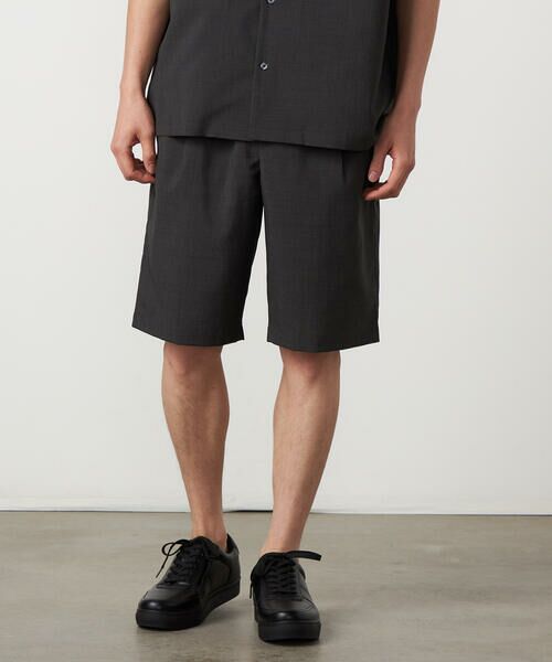 COMME CA ISM / コムサイズム ショート・ハーフ・半端丈パンツ | 【吸水速乾】リネンライクポリエステル ショートパンツ | 詳細14