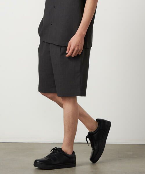 COMME CA ISM / コムサイズム ショート・ハーフ・半端丈パンツ | 【吸水速乾】リネンライクポリエステル ショートパンツ | 詳細15