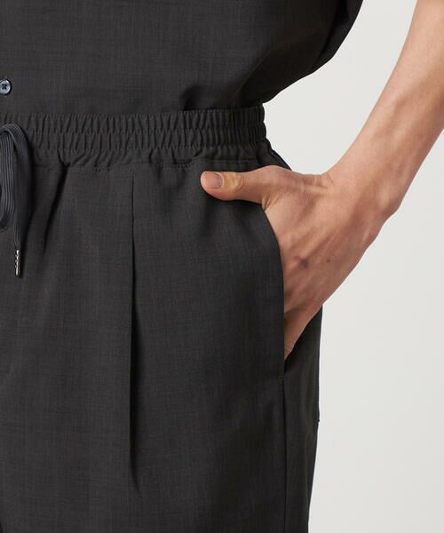 COMME CA ISM / コムサイズム ショート・ハーフ・半端丈パンツ | 【吸水速乾】リネンライクポリエステル ショートパンツ | 詳細21