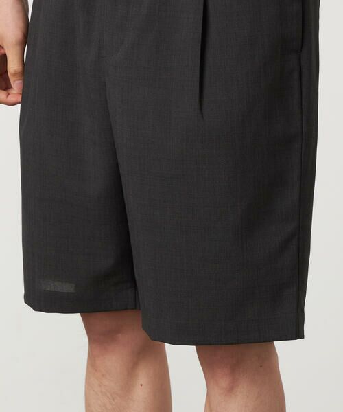 COMME CA ISM / コムサイズム ショート・ハーフ・半端丈パンツ | 【吸水速乾】リネンライクポリエステル ショートパンツ | 詳細22