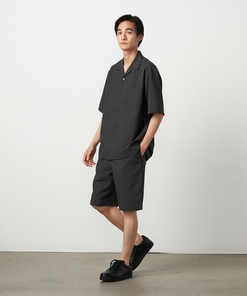 COMME CA ISM / コムサイズム ショート・ハーフ・半端丈パンツ | 【吸水速乾】リネンライクポリエステル ショートパンツ | 詳細11
