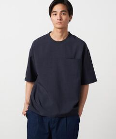 COMME CA ISM / コムサイズム Tシャツ | 【吸水速乾】リネンライクポリエステル 布帛Tシャツ