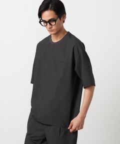 COMME CA ISM / コムサイズム Tシャツ | 【吸水速乾】リネンライクポリエステル 布帛Tシャツ