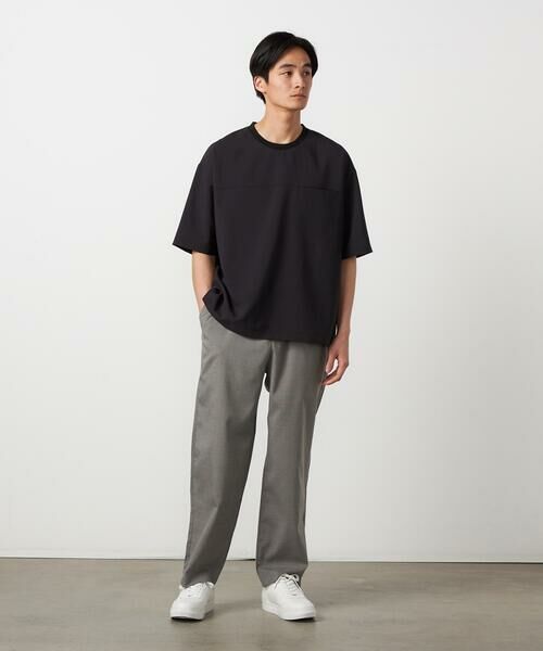COMME CA ISM / コムサイズム Tシャツ | 【吸水速乾】リネンライクポリエステル 布帛Tシャツ | 詳細2