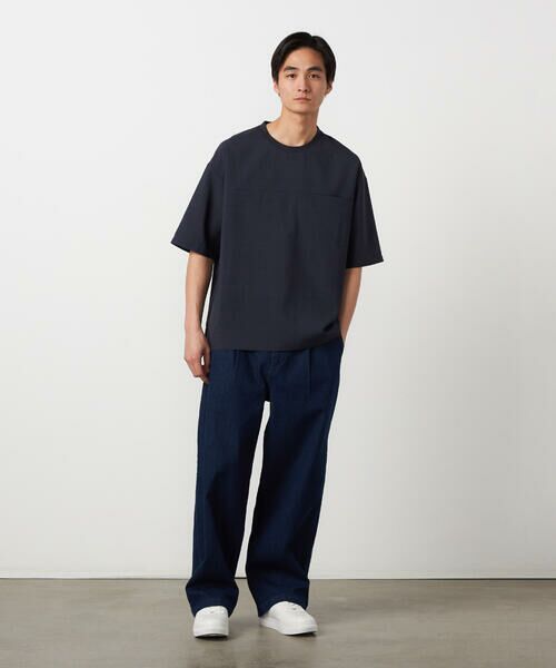 COMME CA ISM / コムサイズム Tシャツ | 【吸水速乾】リネンライクポリエステル 布帛Tシャツ | 詳細6