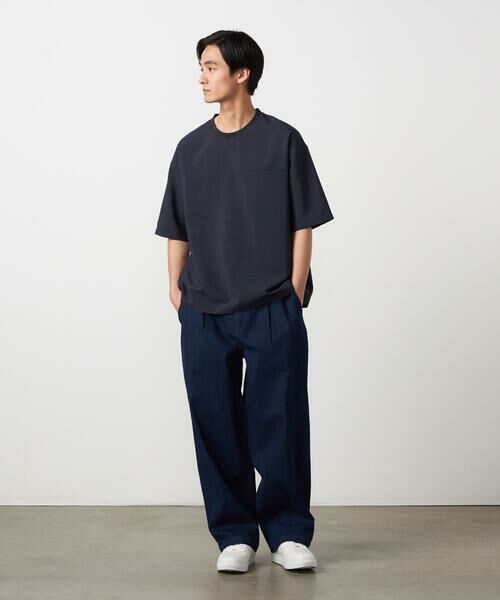 COMME CA ISM / コムサイズム Tシャツ | 【吸水速乾】リネンライクポリエステル 布帛Tシャツ | 詳細7